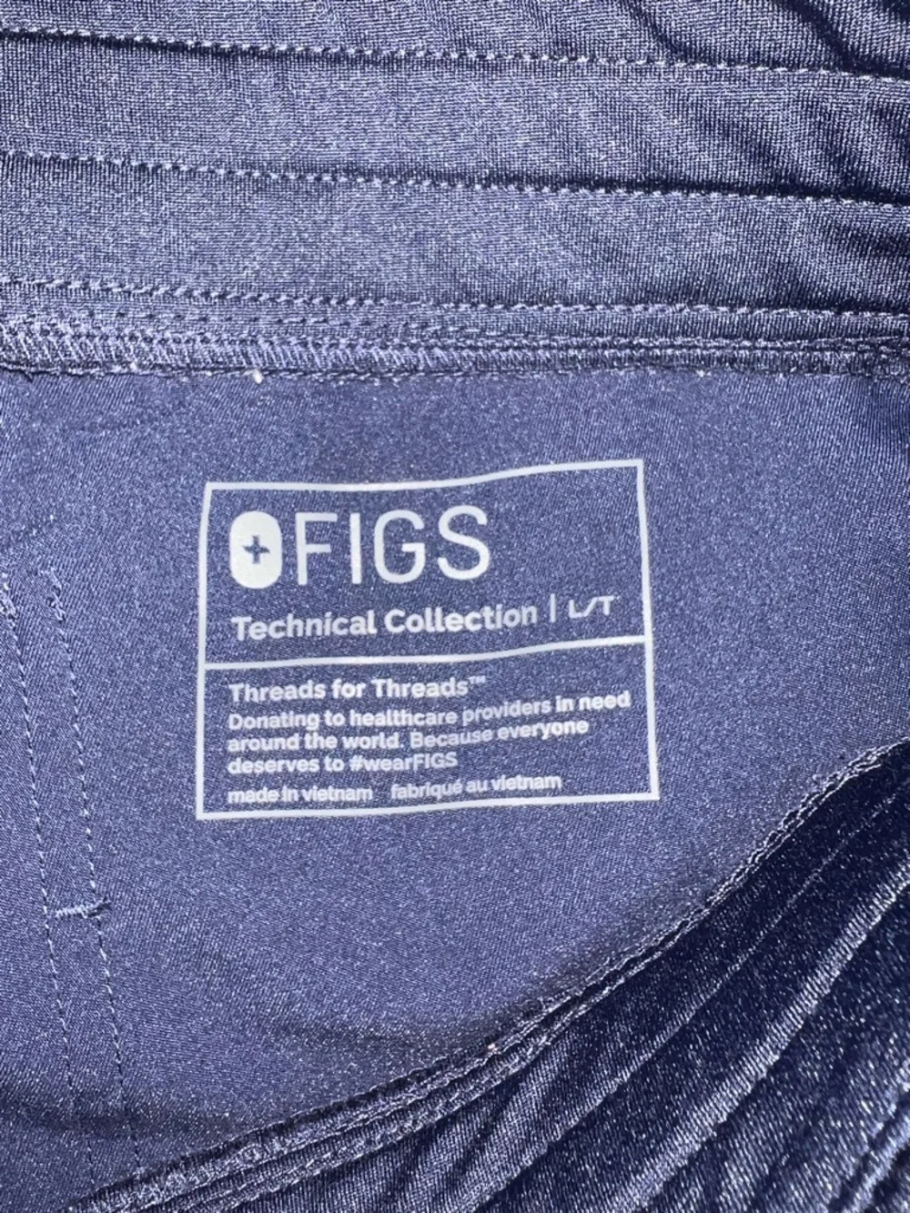 FIGS Men’s Navy Jogger Scrub Pants XL Drawstring Stretch Medical